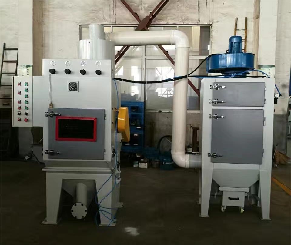 宿迁中小型零件履带式自动喷砂机高效清洁省时省力