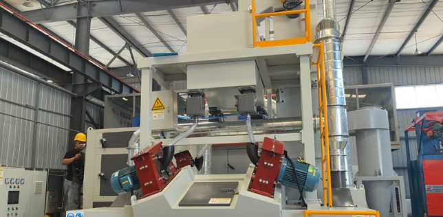 宿迁板材除锈强化，通过式抛丸机应用案例