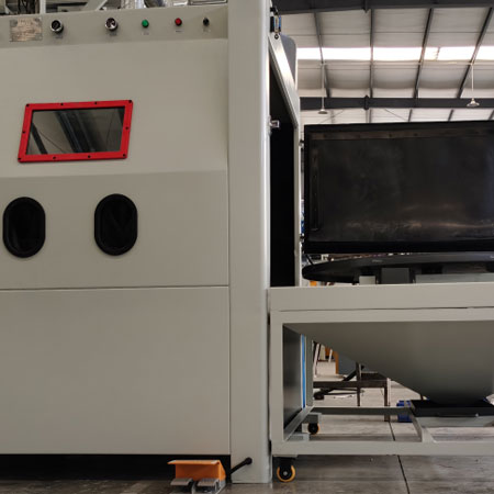 宿迁无尘喷砂机半自动模具喷砂机